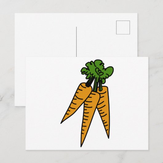 Carte Postale Carottes (Devant / Derrière)