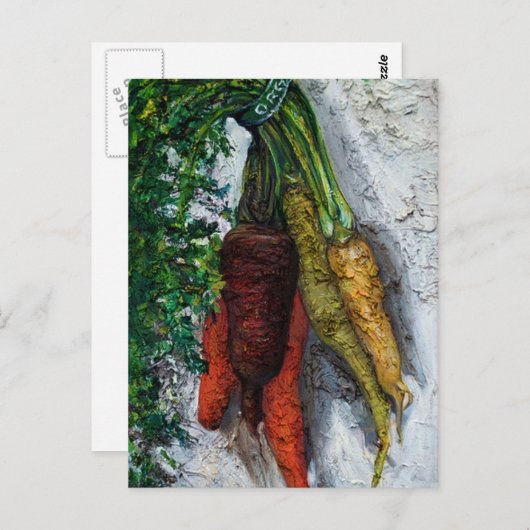 Carte Postale carottes (Devant / Derrière)