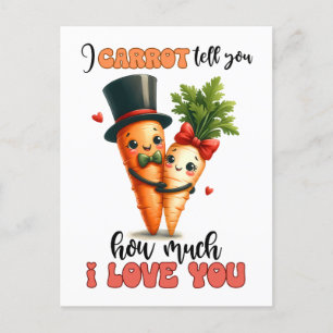Carte Postale Carottes Aimez-Vous Punny Valentine