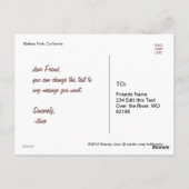 Carte postale Carousel (Dos)