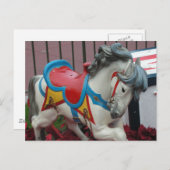 Carte postale Carousel Horse (Devant / Derrière)
