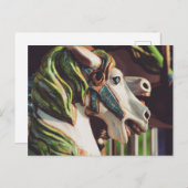 Carte Postale Carousel Horses Summer Days at the Fair (Devant / Derrière)
