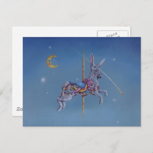 Carte postale - Carousel Rabbit (Devant / Derrière)