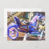 Carte Postale Carousel Seahorse (Devant / Derrière)