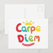 Carte Postale Carpe Diem (Devant / Derrière)