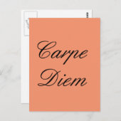Carte Postale Carpe Diem (Devant / Derrière)