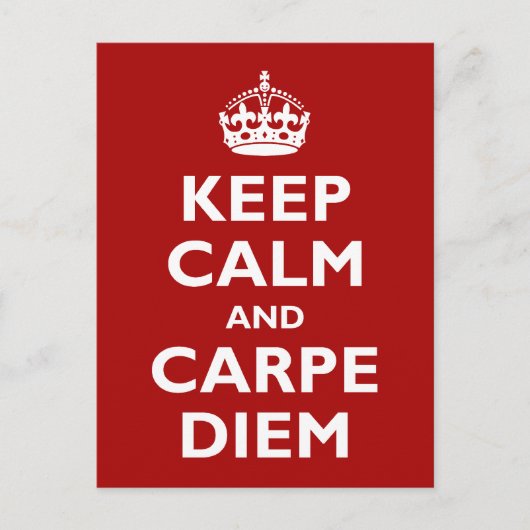 Carte Postale Carpe Diem ! (Devant)