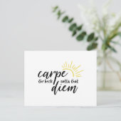 Carte Postale Carpe Diem (Debout devant)