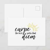 Carte Postale Carpe Diem (Devant / Derrière)