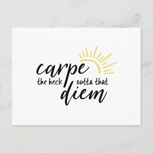 Carte Postale Carpe Diem (Devant)