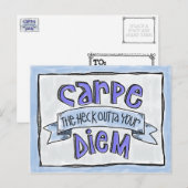 Carte postale : Carpe le Heck Outta Your Diem! (Devant / Derrière)