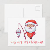 Carte Postale Carpe Saint c'est Noël (Devant / Derrière)