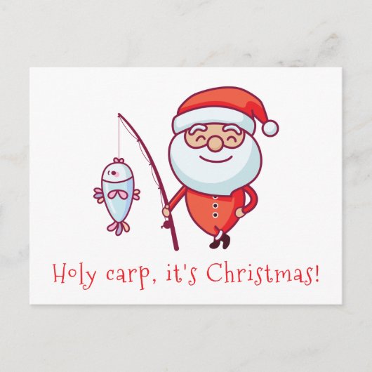 Carte Postale Carpe Saint c'est Noël (Devant)