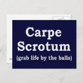 Carte Postale Carpe Scrotum (Devant / Derrière)