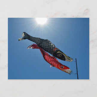 Carte Postale Carpes en forme de banderoles (Koinobori) : Tokyo,