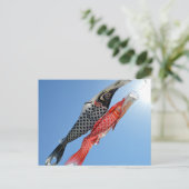 Carte Postale Carpes en forme de banderoles (Koinobori) : Tokyo, (Debout devant)