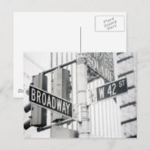 Carte postale Carré Broadway Times (Devant / Derrière)