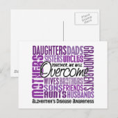 Carte Postale Carré de famille Maladie d'Alzheimer (Devant / Derrière)