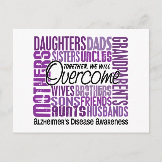 Carte Postale Carré de famille Maladie d'Alzheimer (Devant)