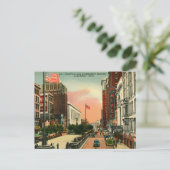 Carte Postale Carré de fontaine, Cincinnati, Ohio Vintage (Debout devant)