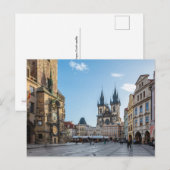 Carte Postale Carré de la vieille ville à Prague (Devant / Derrière)