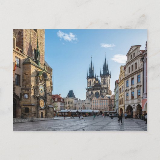 Carte Postale Carré de la vieille ville à Prague (Devant)