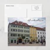 Carte Postale carré de la ville de bratislava (Devant / Derrière)