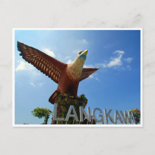 Carte Postale carré de l'aigle de langkawi