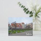 Carte Postale Carré de Livu à Riga, Lettonie (Debout devant)