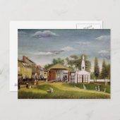 Carte Postale Carré de marché, Germantown, Pennsylvanie (Devant / Derrière)