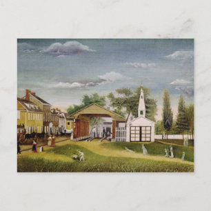 Carte Postale Carré de marché, Germantown, Pennsylvanie