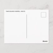 Carte Postale Carré De Ville À Berñal, Mexique (Dos)