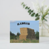 Carte postale Carré du Kansas Hay Bales (Debout devant)