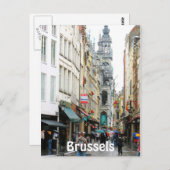 Carte Postale Carré du marché de Bruxelles (Devant / Derrière)