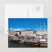 Carte Postale Carré du marché d'Helsinki (Devant / Derrière)