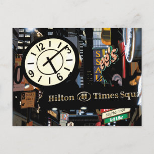 Carte Postale Carré du temps New York Peinture par Anthony Ross