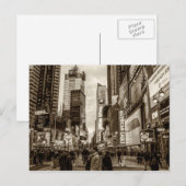 Carte Postale Carré du Times, New York (Devant / Derrière)