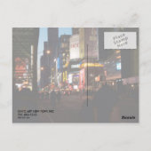 Carte Postale Carré horaire (Dos)