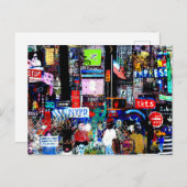 Carte Postale Carré horaire en soirée (Devant / Derrière)