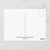 Carte Postale Carré horaire en soirée (Dos)