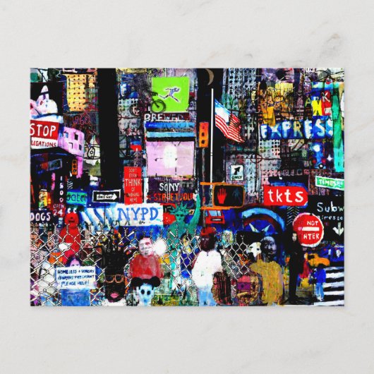 Carte Postale Carré horaire en soirée (Devant)