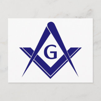 Carte Postale Carré moderne & Compas