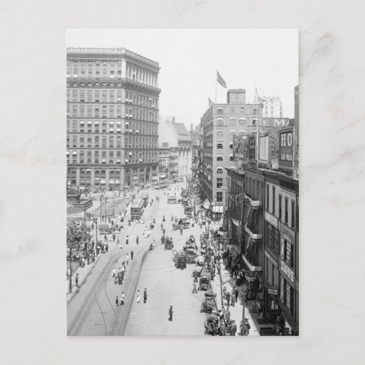 Carte Postale Carré public, Cleveland : 1915 (Devant)