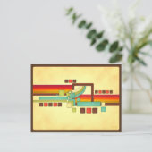 Carte Postale Carré rétro (Debout devant)