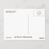 Carte postale Carré Séville, Espagne (Dos)