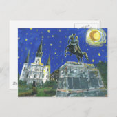 Carte Postale Carré Starry Night Jackson (Devant / Derrière)