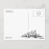 Carte postale Carré Times (Dos)