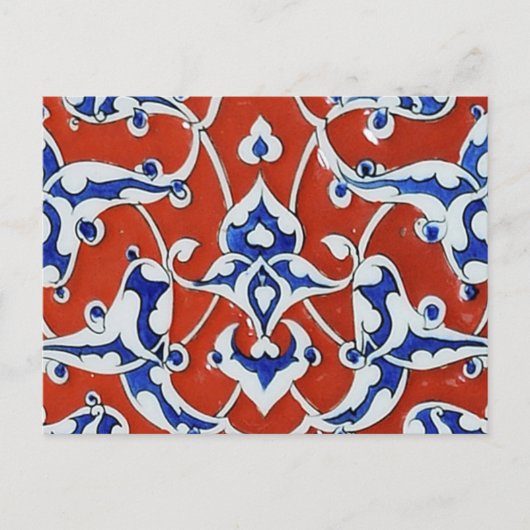Carte Postale Carreaux à fleurs turcs (Devant)