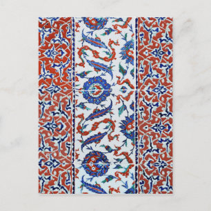 Carte Postale Carreaux à fleurs turcs