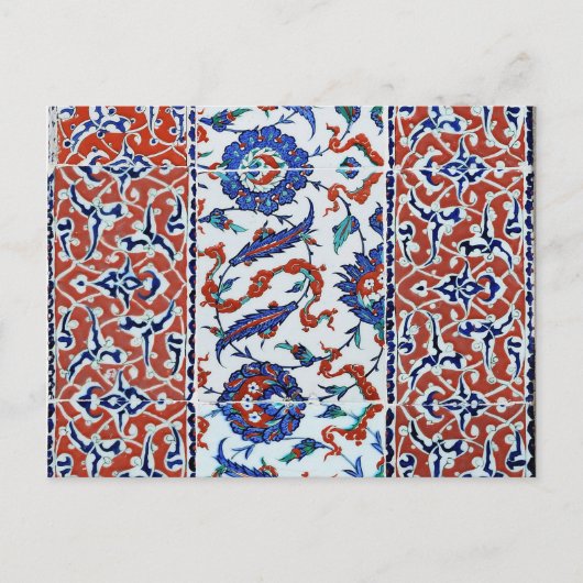 Carte Postale Carreaux à fleurs turcs (Devant)